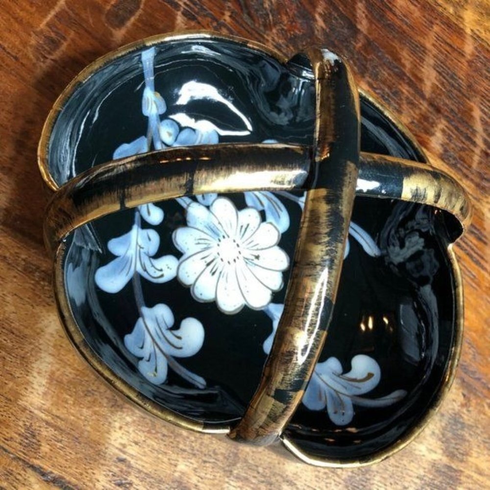 Italian MCM Hand Painted Trinket Bowl